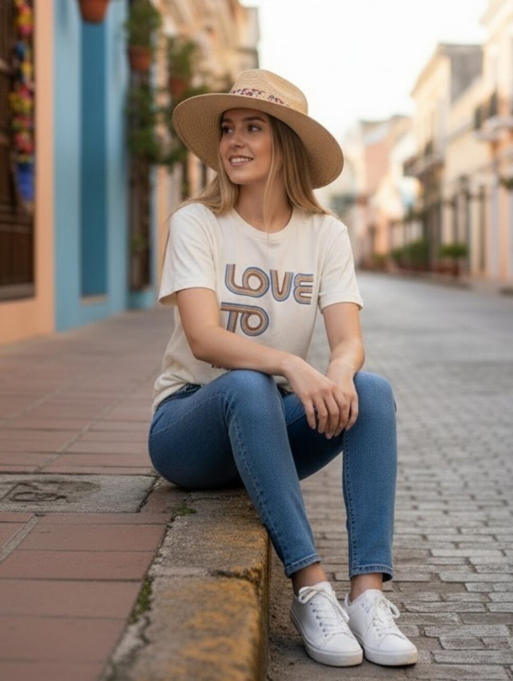 Madewell White Love to All Graphic Short Sleeve Allday Tee